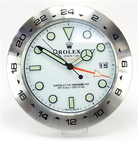 rolex explorer wall clock